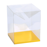 Clear Boxes with Gold Platform